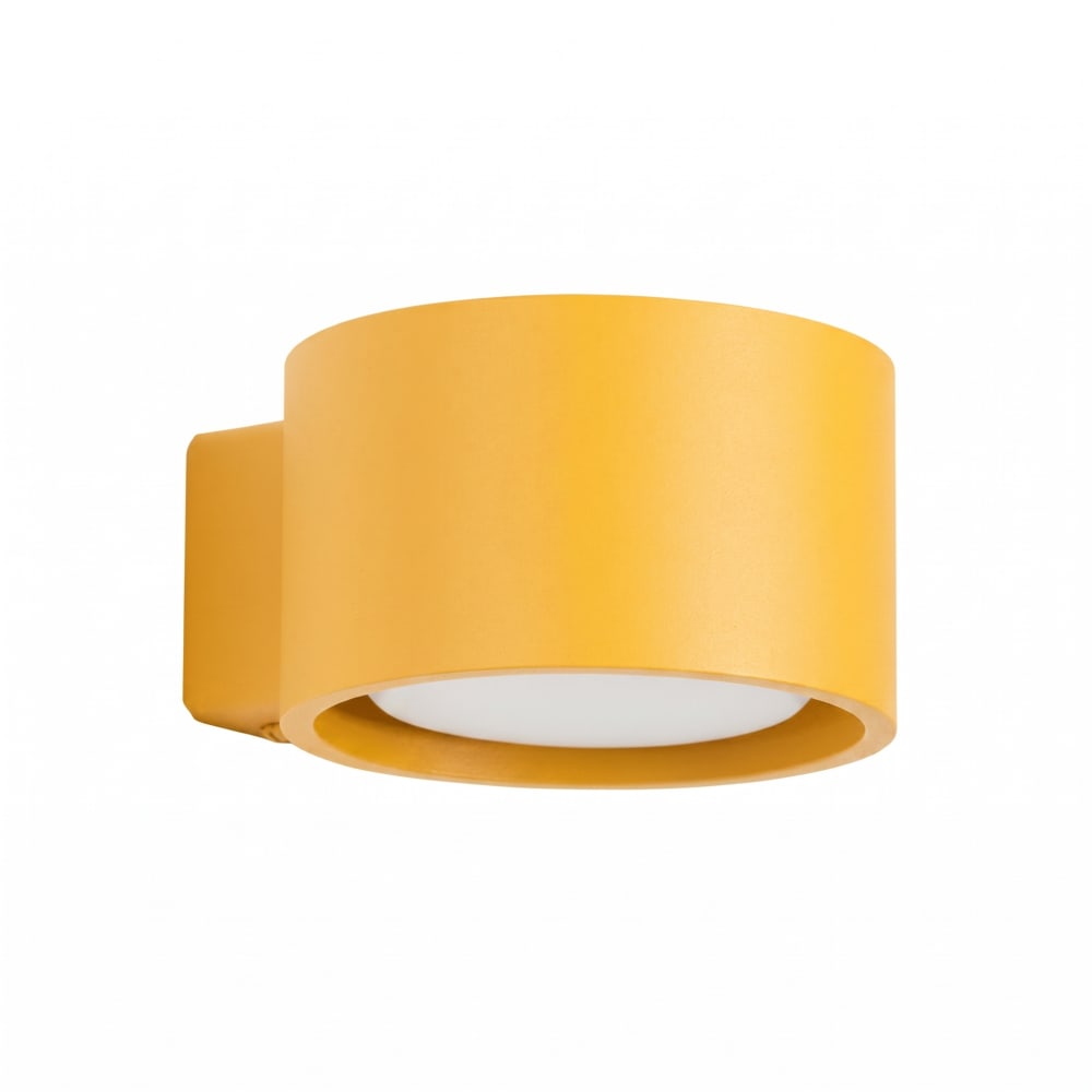 Applique aluminium jaune h 6 cm