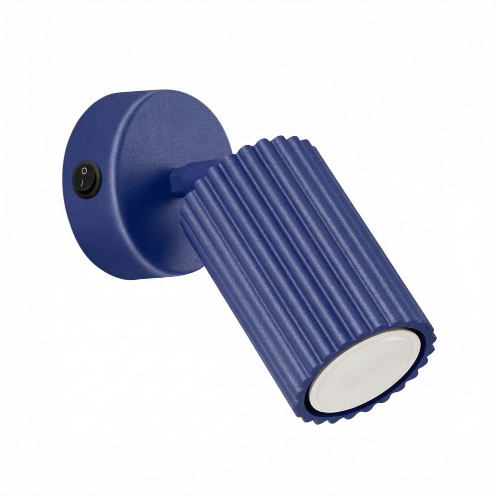 Applique aluminium outremer h 16 cm