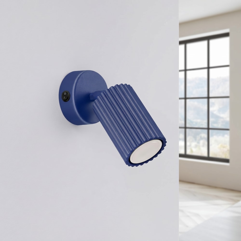 Wandleuchten aus Aluminium in Ultramarin - Maisons Du Monde