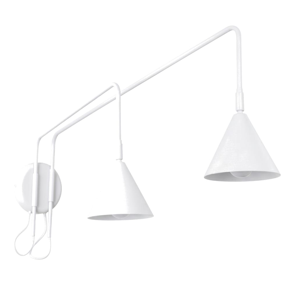 Sollux Lighting Wandleuchten aus Stahl in weiß style modern - Edelstahl