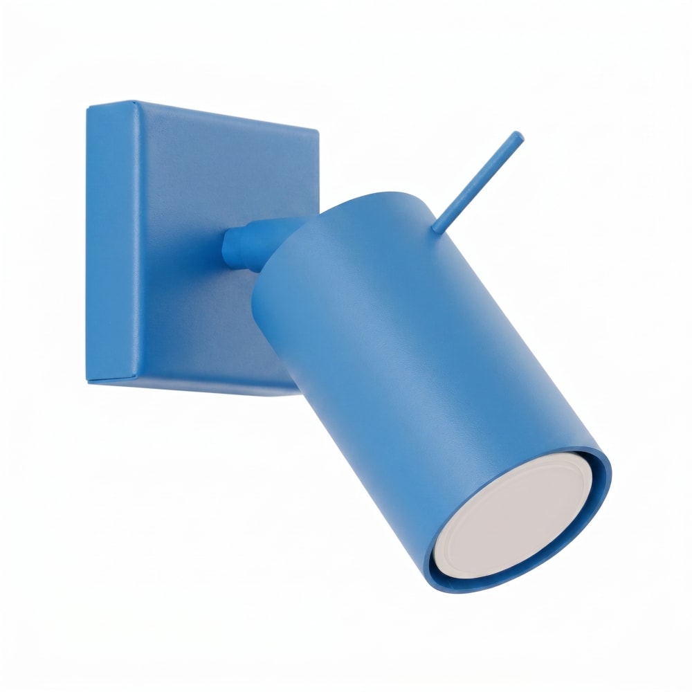 Applique acier bleu clair h 8 cm