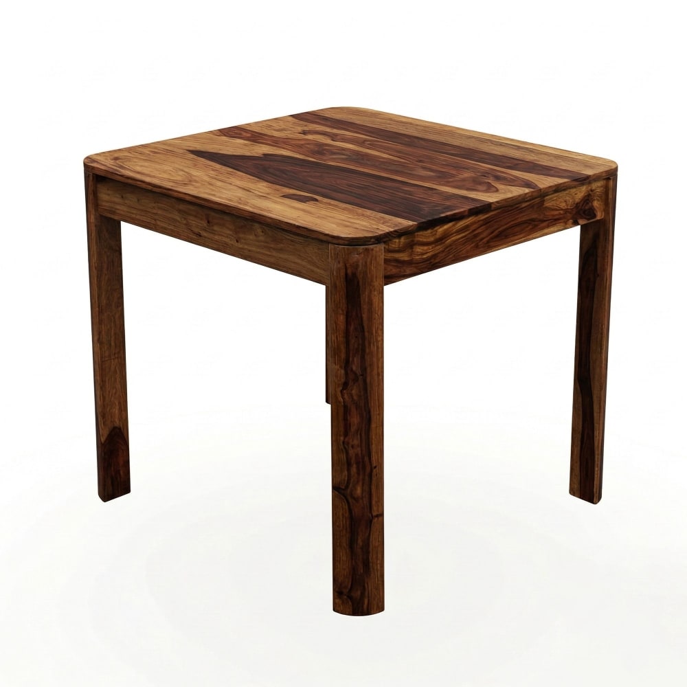 FineBuy Esstisch aus Sheesham Massivholz, 80 cm braun style modern - -