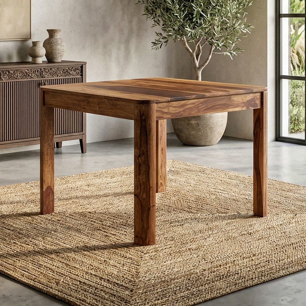Esstisch aus Sheesham Massivholz, 80 cm braun - Maisons Du Monde