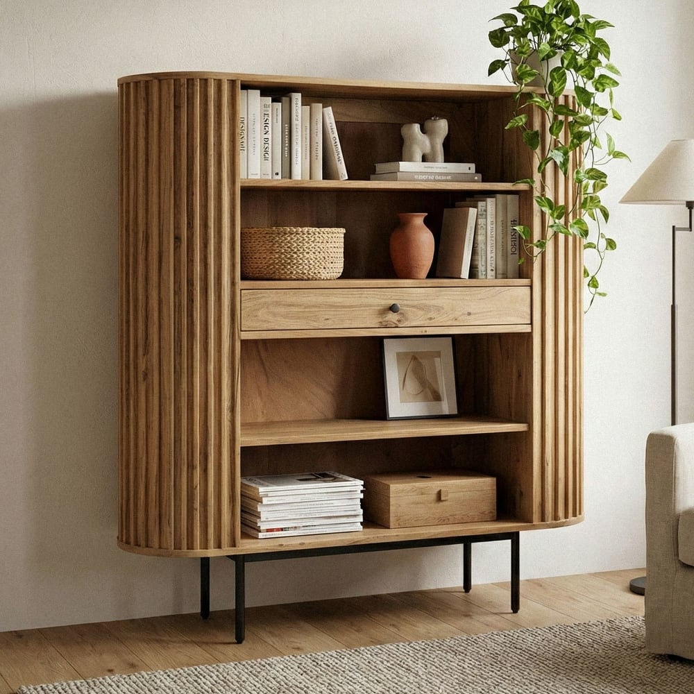 Bücherregal aus Massivholz, braun - Maisons Du Monde
