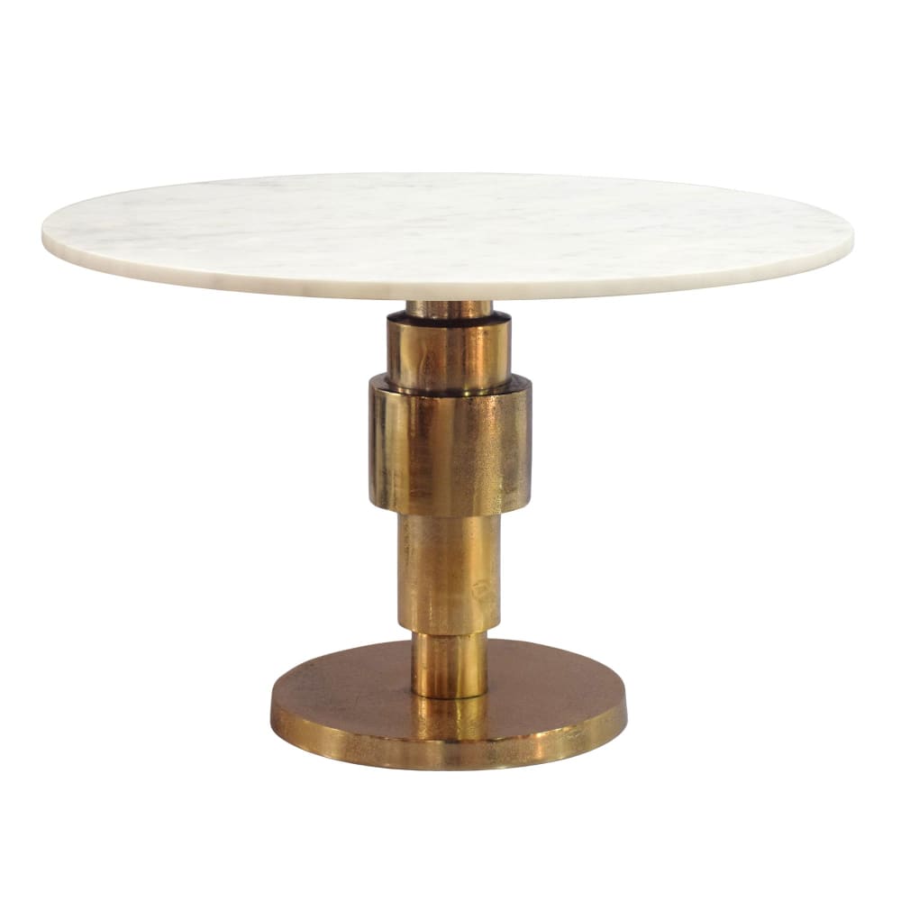 FineBuy Couchtisch aus Marmor, weiß style modern - Marmor