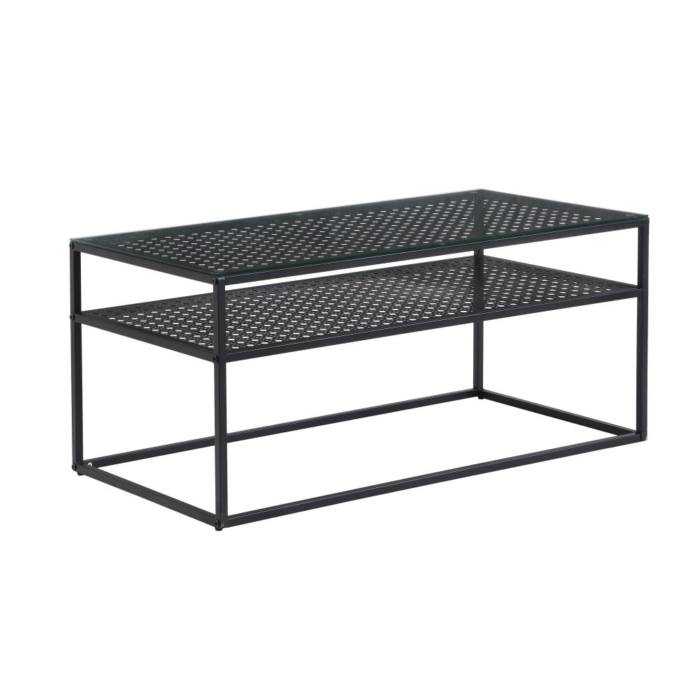 FineBuy Couchtisch aus Glas, 100 cm schwarz style modern - Glas
