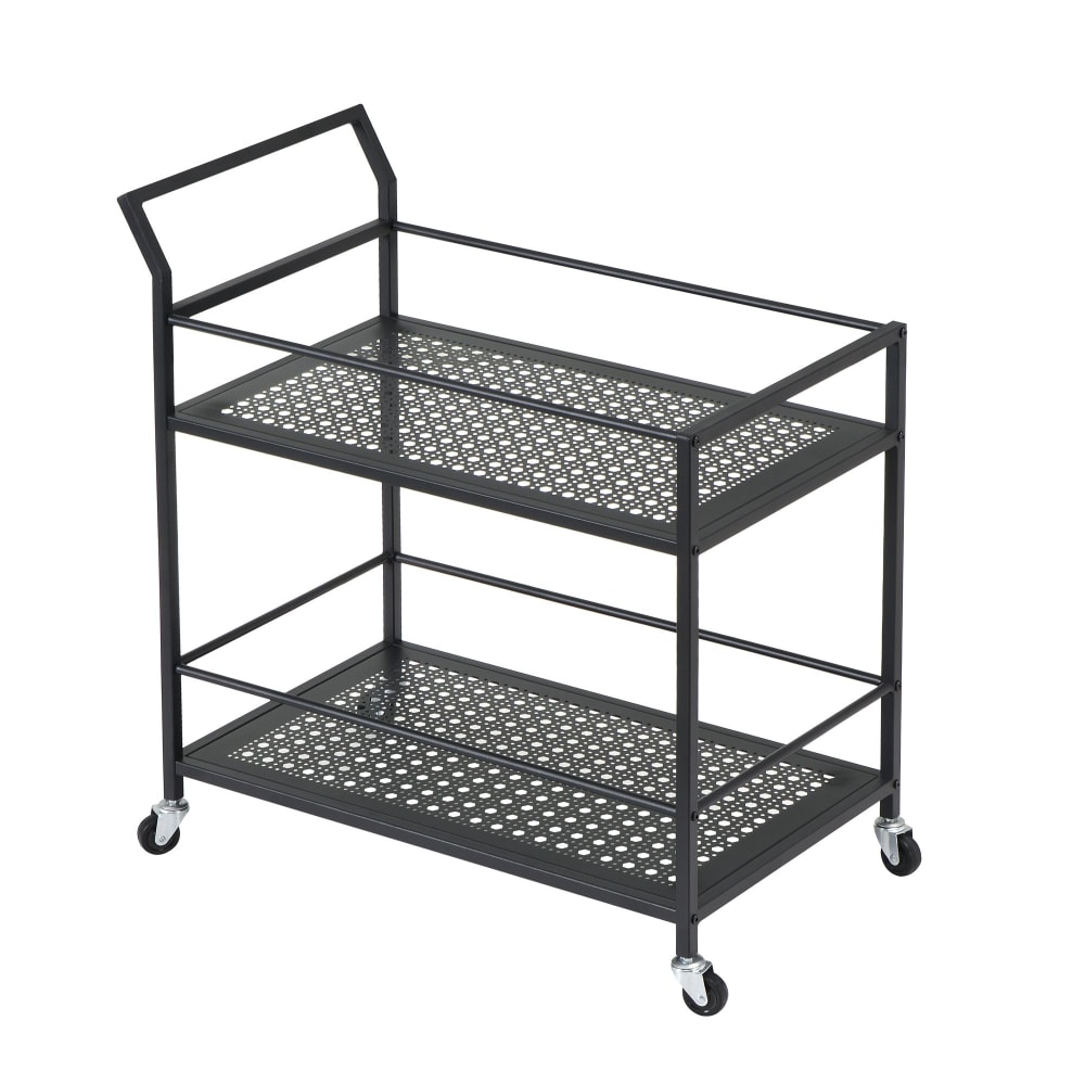 FineBuy Servierwagen aus Metall, schwarz style modern - Metall