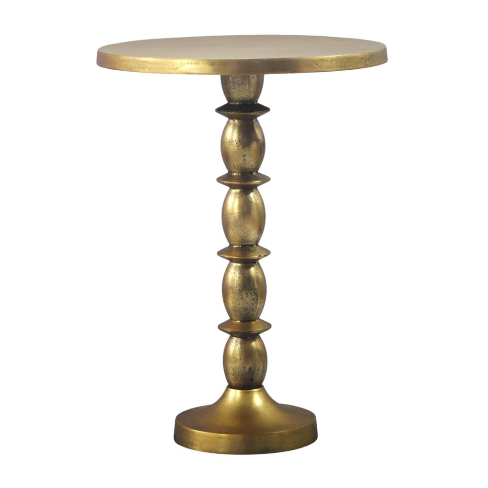 Table d'appoint en aluminium, doré
