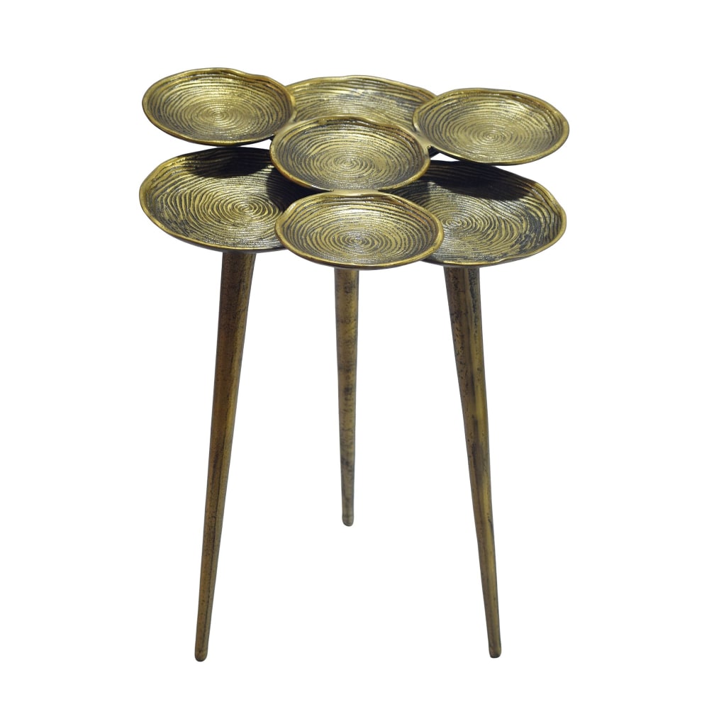 Table d'appoint en aluminium, doré