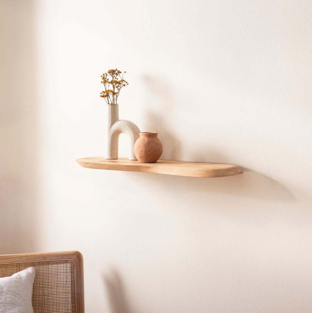 Wandregal aus Massivholz, 60 cm braun - Maisons Du Monde