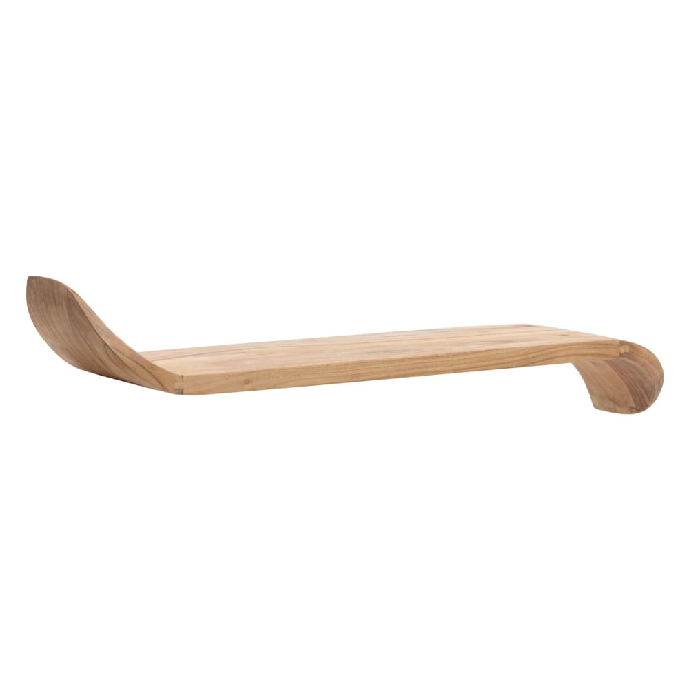 FineBuy Wandregal aus Massivholz, 100 cm braun style modern - -