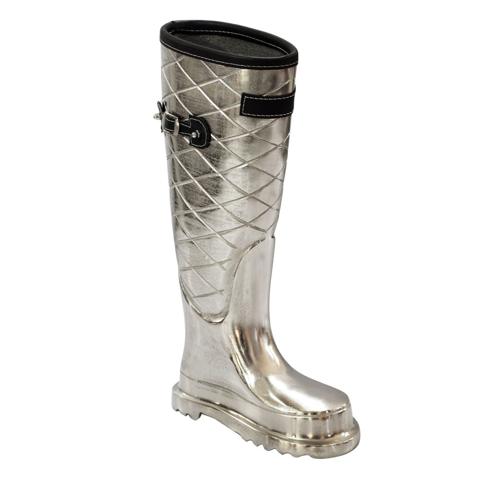 FineBuy Schirmständer aus Aluminium, silber style modern - Aluminium