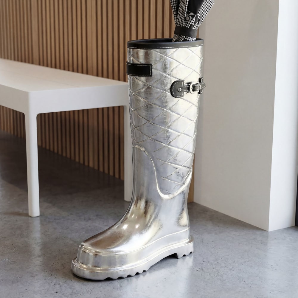 Schirmständer aus Aluminium, silber - Maisons Du Monde