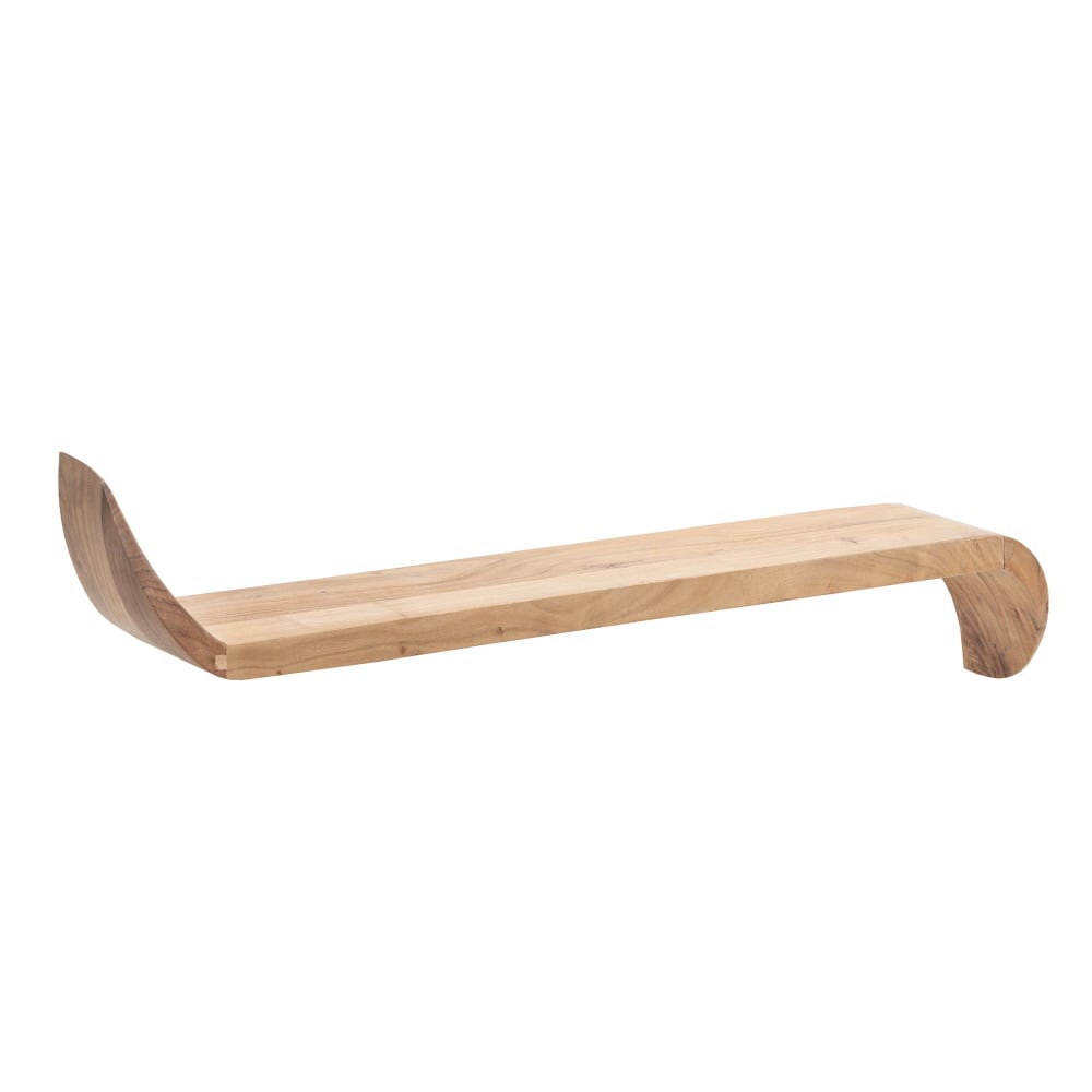 Wandregal Aus Massivholz, 80 Cm Braun