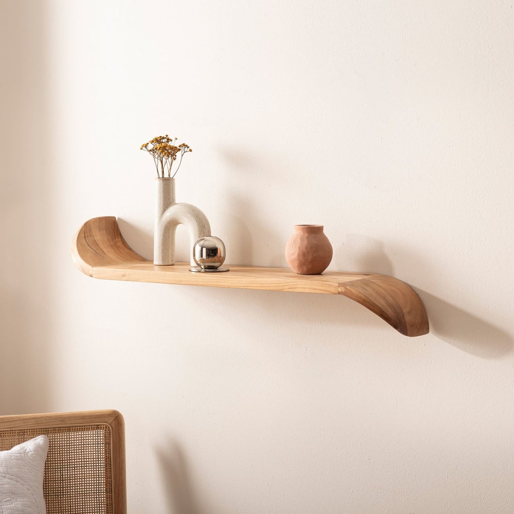 Wandregal aus Massivholz, 80 cm braun - Maisons Du Monde