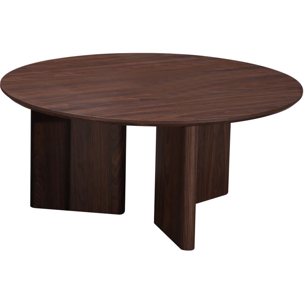 Table basse en effet - noyer