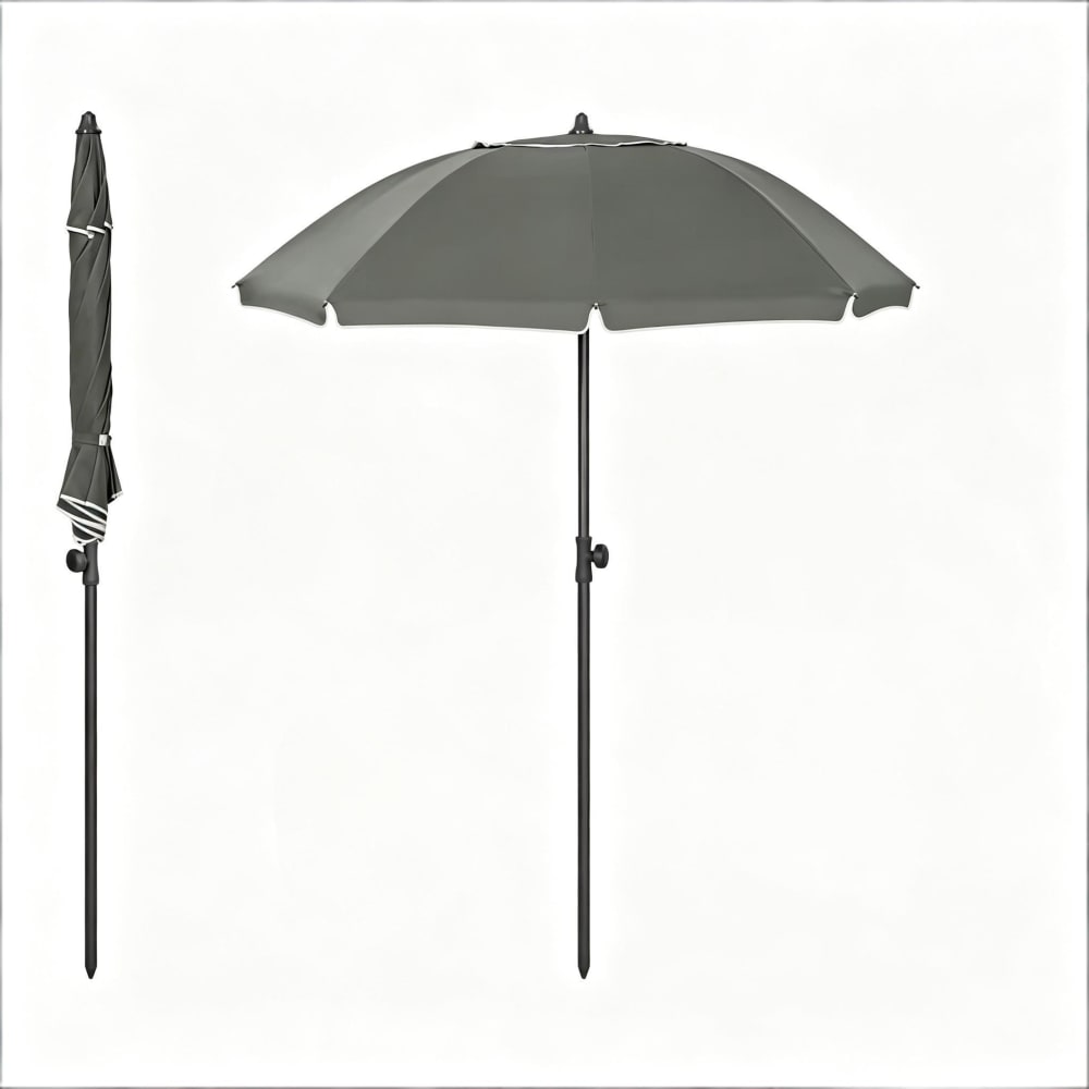 Parasol de plage en métal