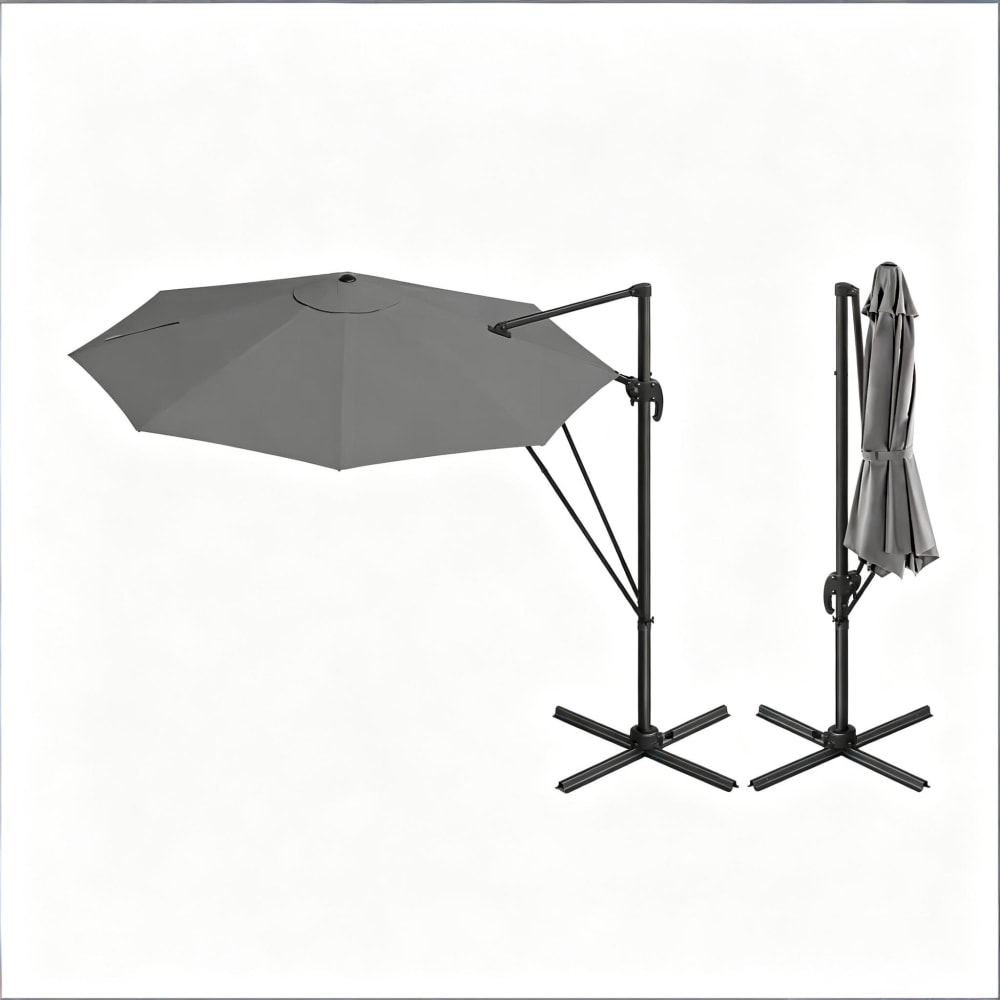parasol de jardin gris