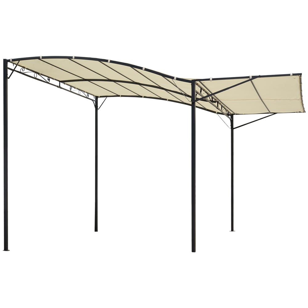 Pergola en métal blanc
