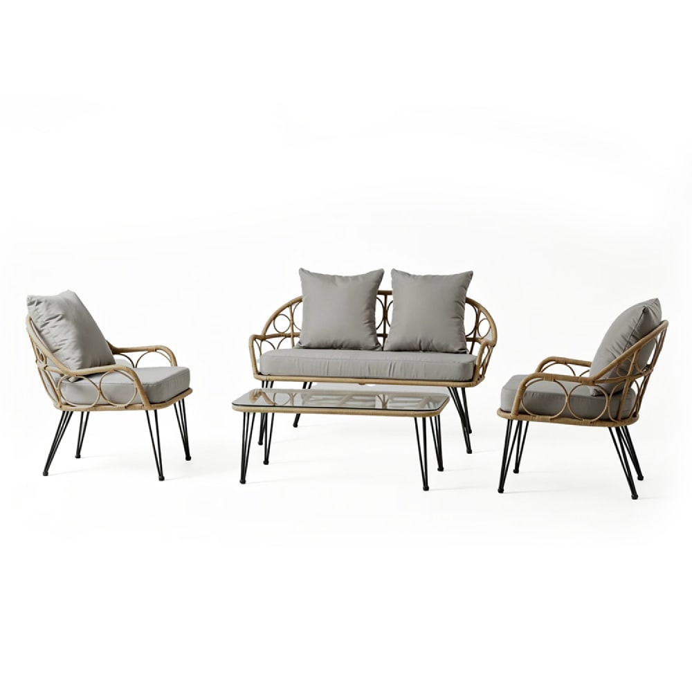 salon de jardin 4 places - basse