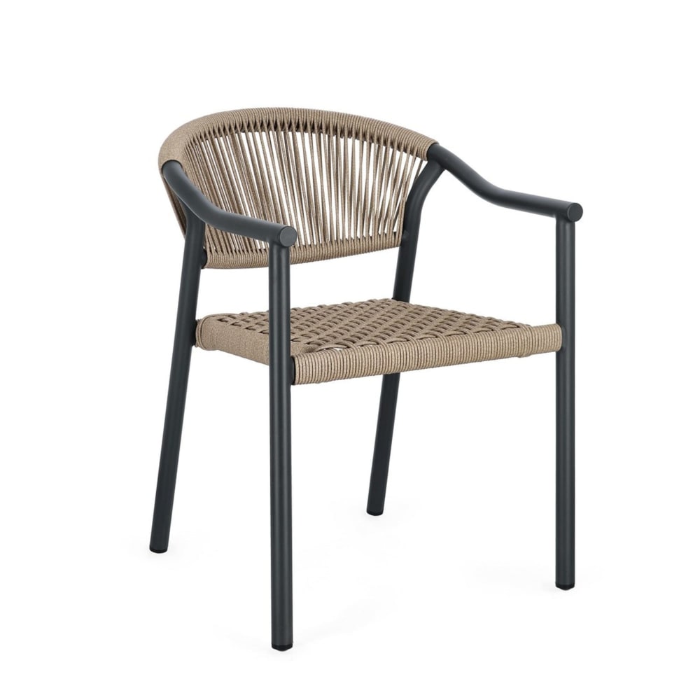 Lot de 4 chaises avec - couleur noir
