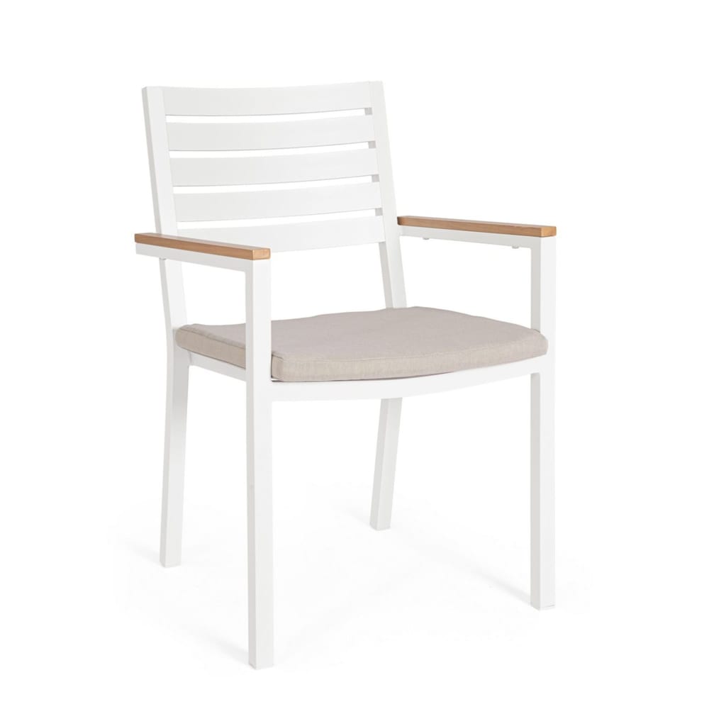 Lot 4 chaises jardin - accoudoirs