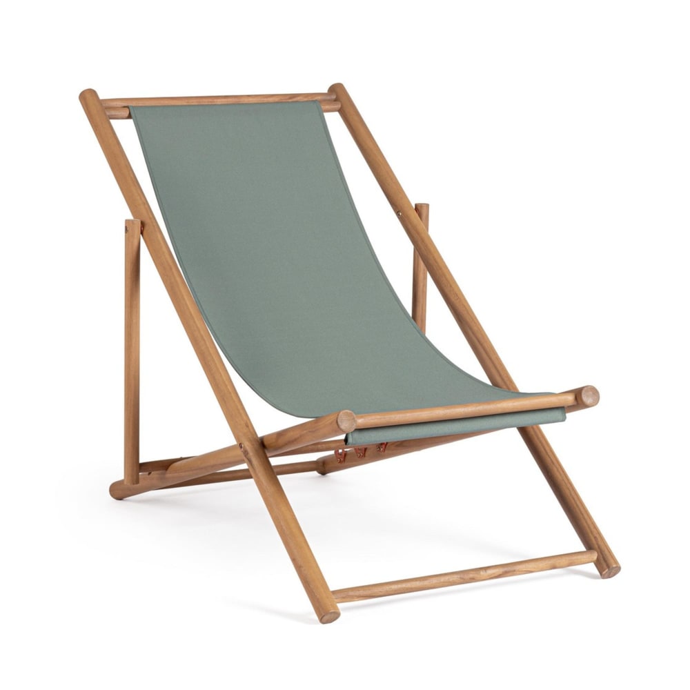 Lot de 4 chaises longues - acacia