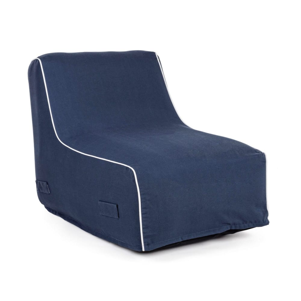 Chaise longue gonflable - bleue