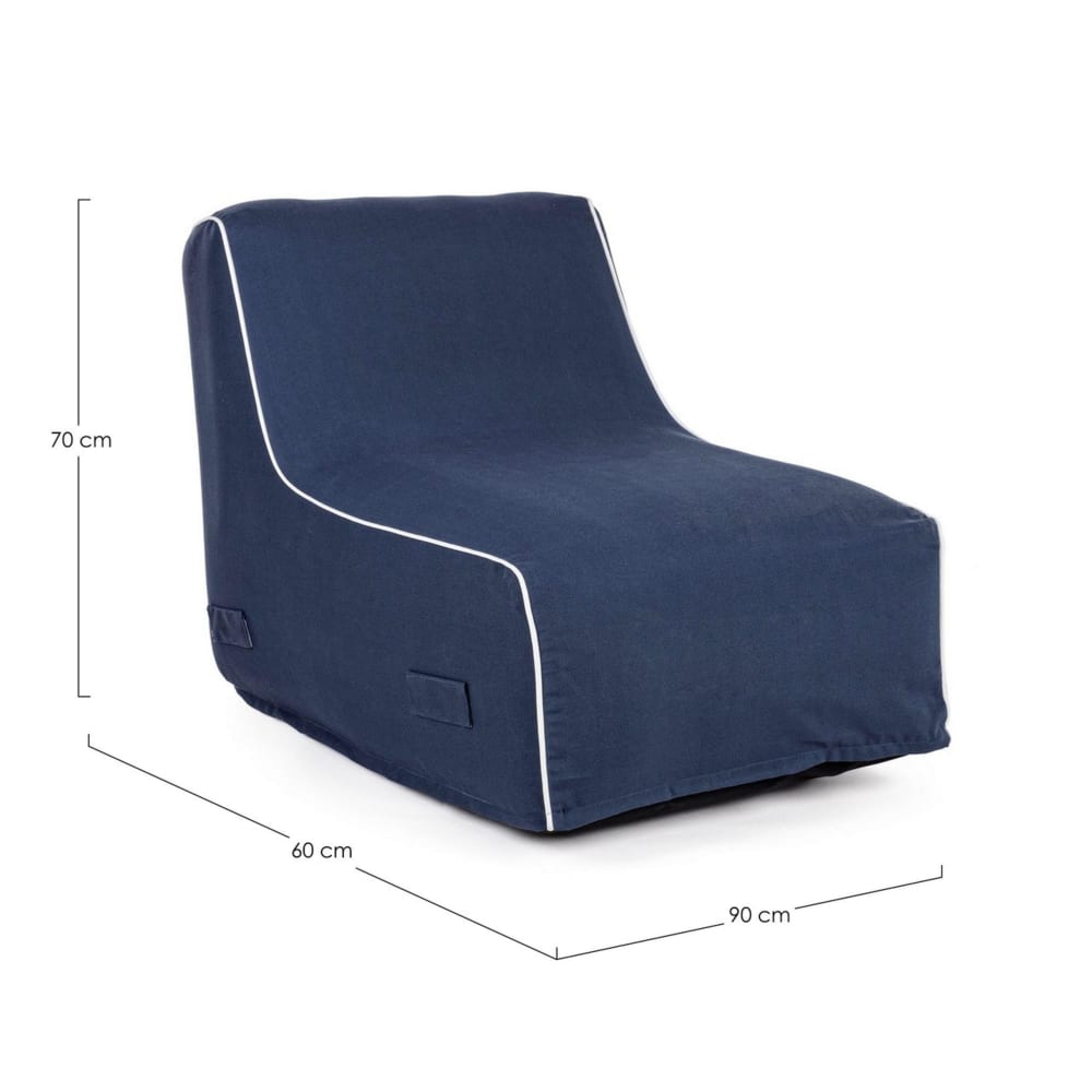 Aufblasbare Chaiselongue in Blau - Maisons Du Monde