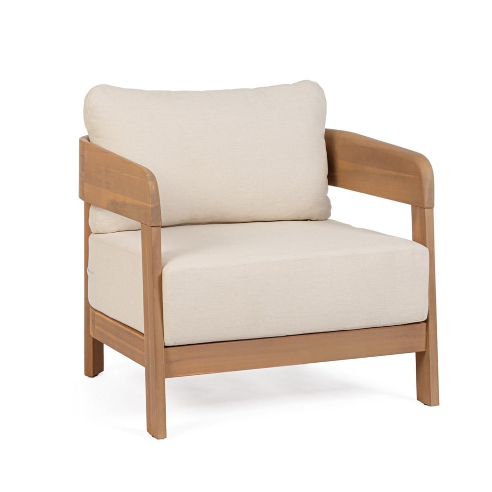 Fauteuil lounge en bois