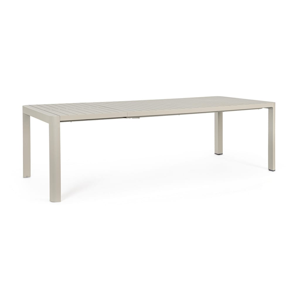table de jardin en aluminium - beige
