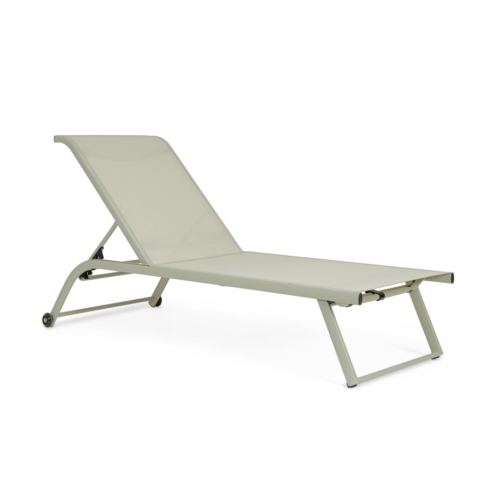 Lot de 2 chaises longues - vertes