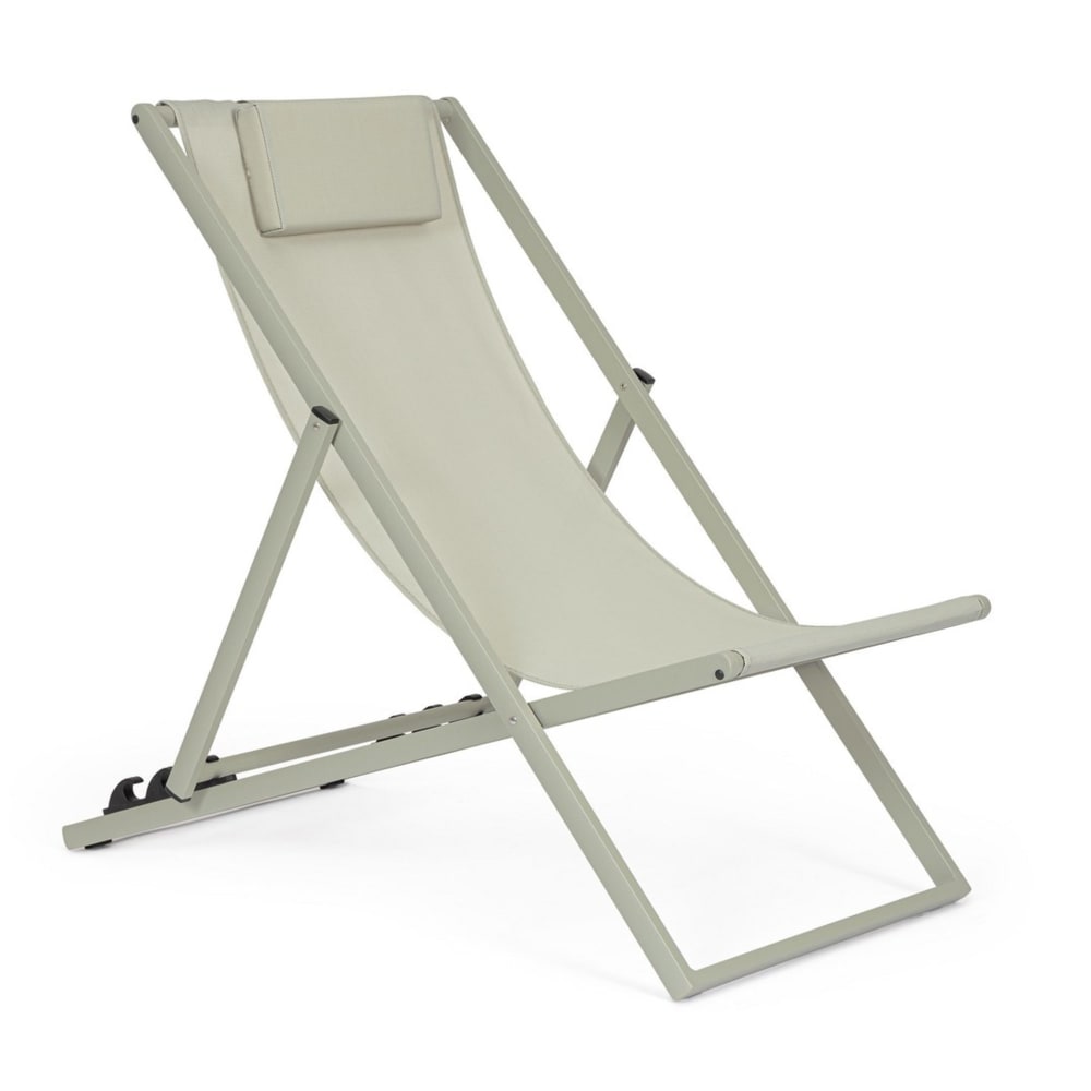 Lot de 4 chaises longues - vertes