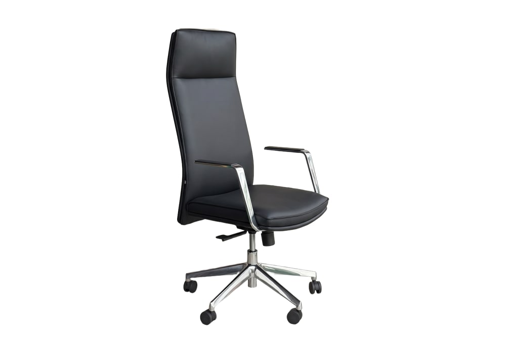 KAWOLA Bürostuhl aus Kunstleder, schwarz style classic chic - Harz