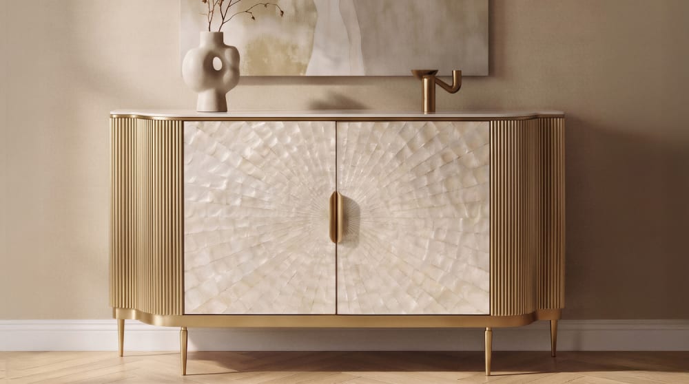 Sideboard aus Holz mit Shell-Front - Maisons Du Monde