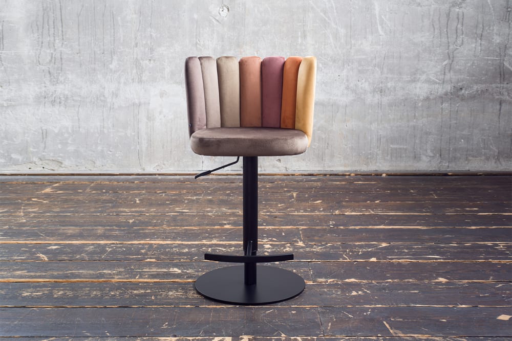 Barhocker aus Samt, braun - Maisons Du Monde