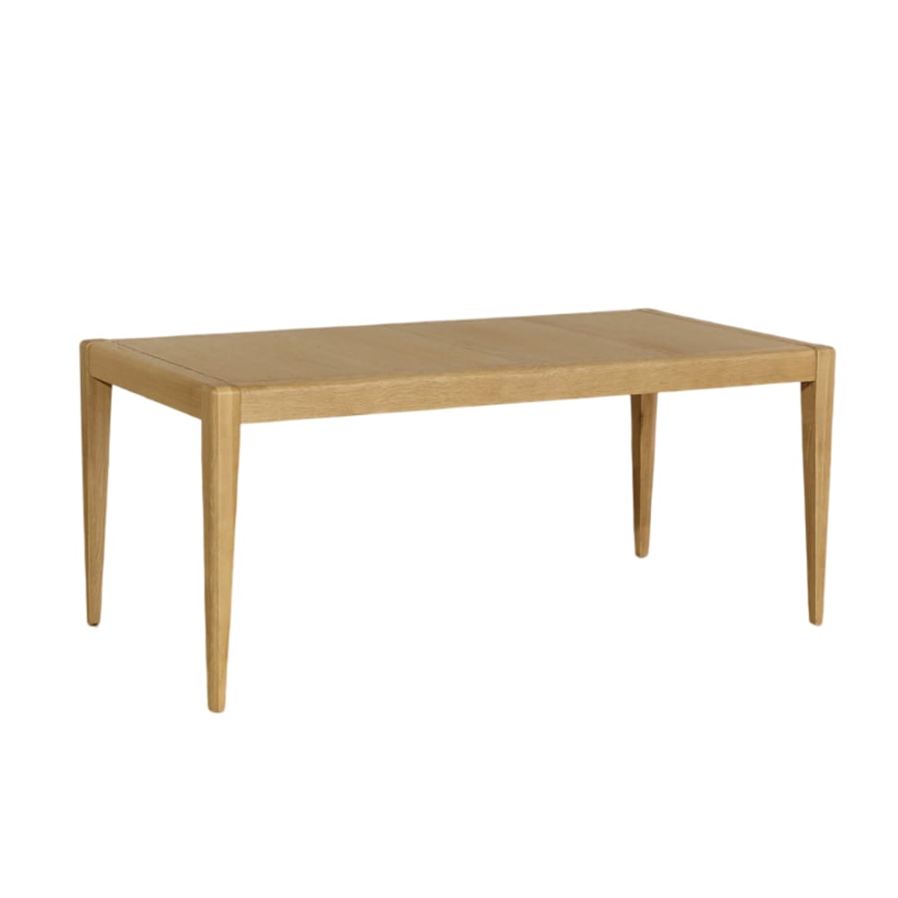 Robin des Bois Esstisch mit abgerundeten Ecken, 8 Gedecke aus Eiche, 180 x beige style modern - Holz