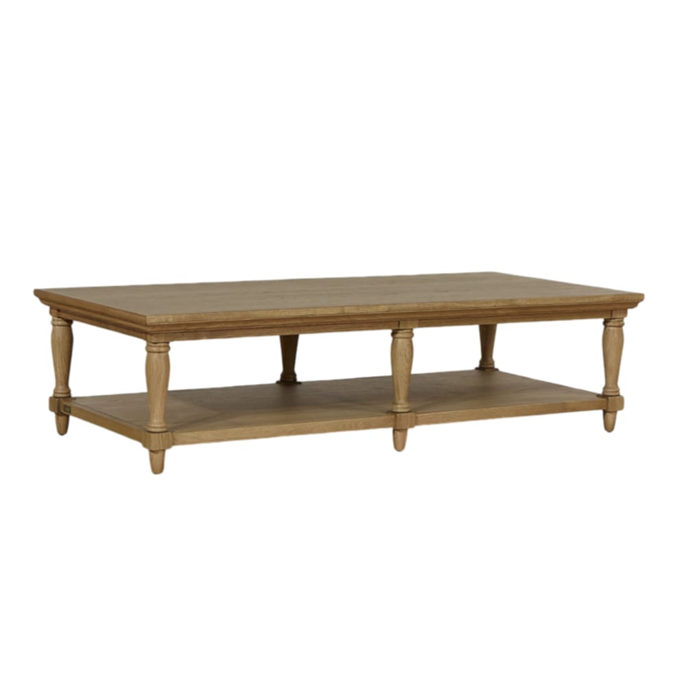 Robin des Bois Langer Couchtisch im Shabby-Chic-Stil aus Eiche Braun style classic chic Braun Holz