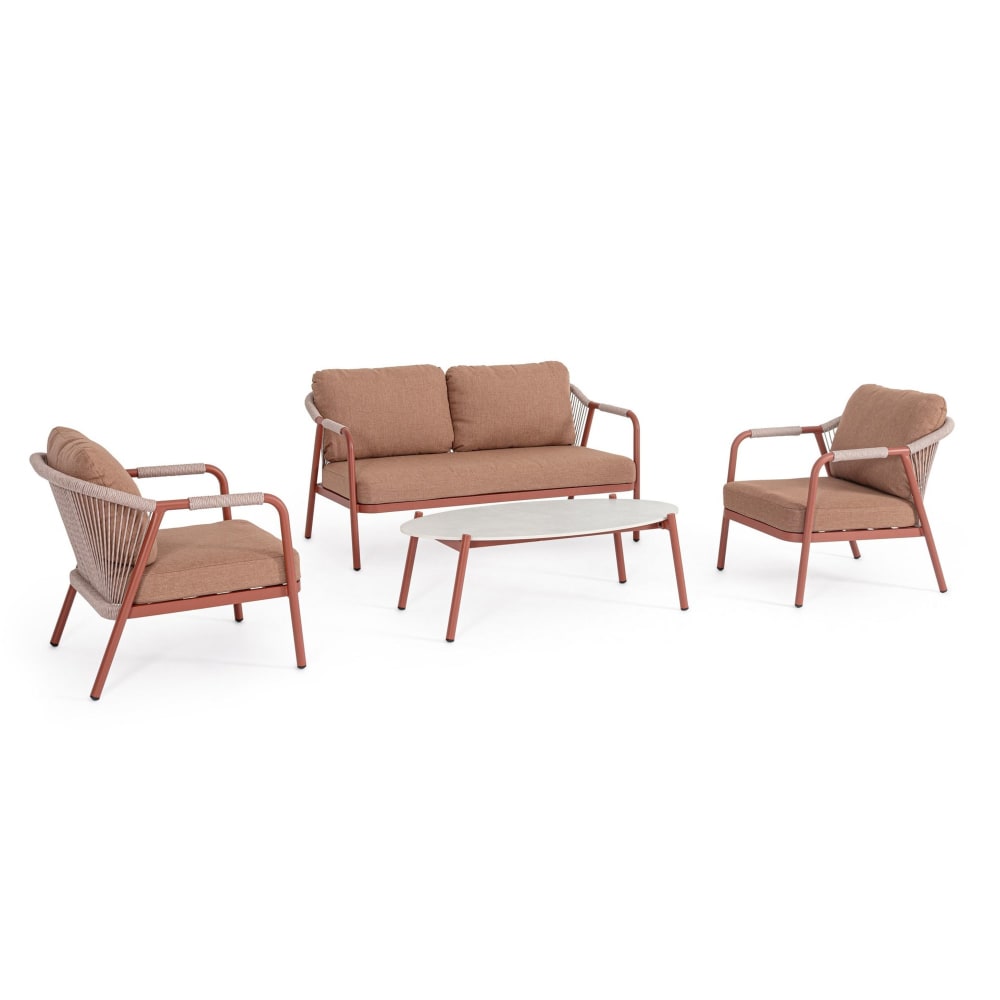 Salon de jardin avec - fauteuils