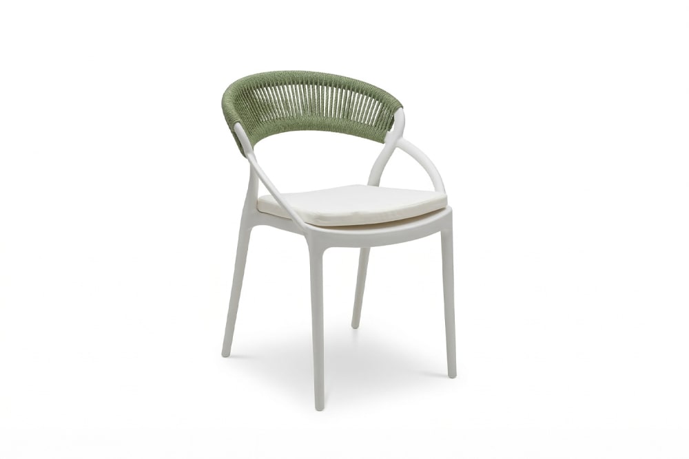 KAWOLA Gartenstuhl aus Kunststoff, grün style modern - Pes - Polyester
