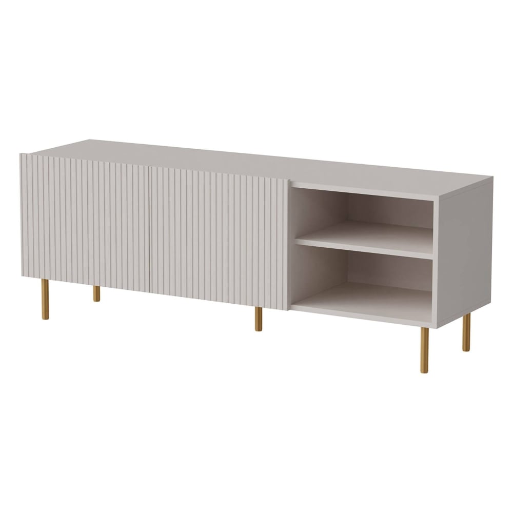 meuble tv bois beige