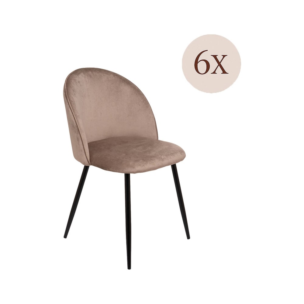 chaise en velours gris