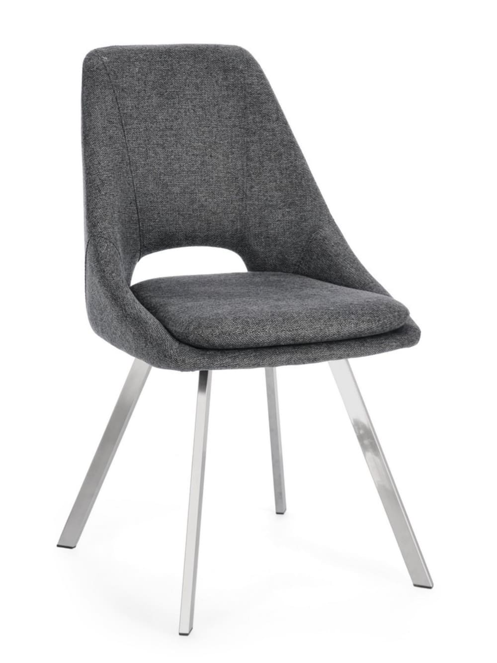 set 2 chaises gris foncé