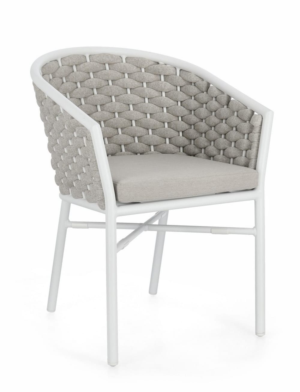chaise en aluminium et - corde