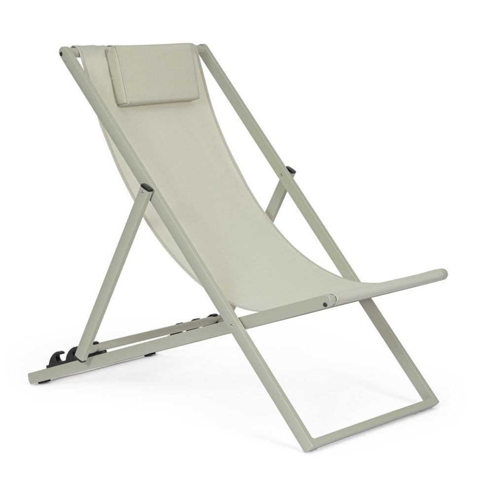 chaise longue verte en