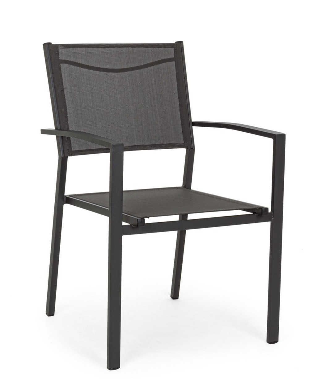 chaise en aluminium anthracite