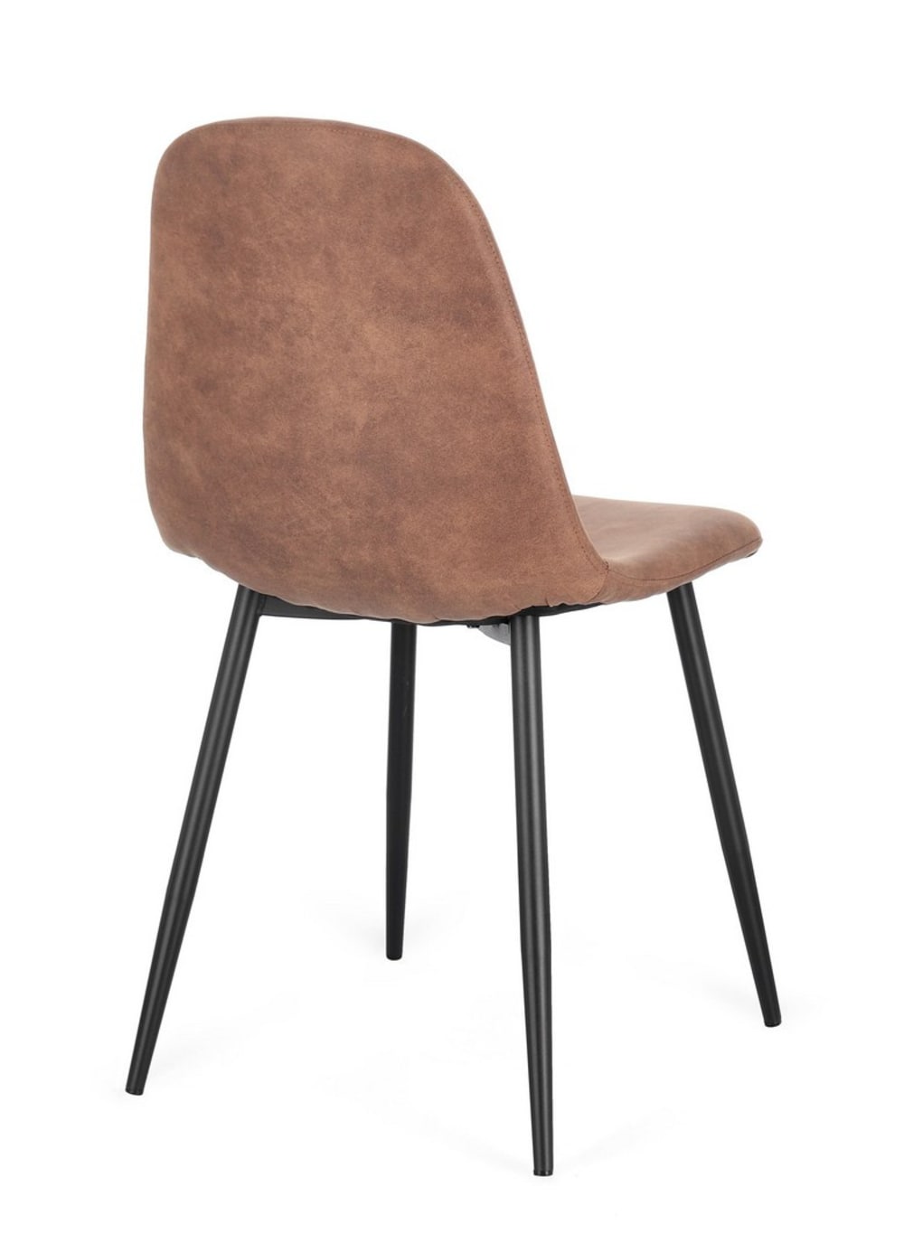 Set 6 Stühle Schwarz/Cognac - Maisons Du Monde