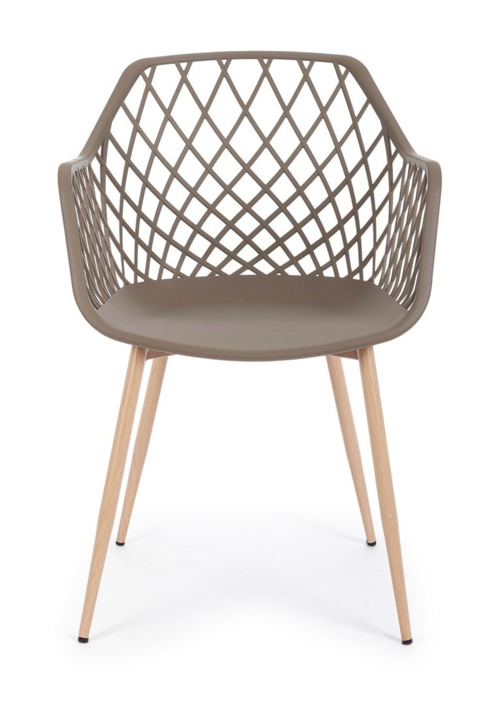 chaise acier gris tourterelle