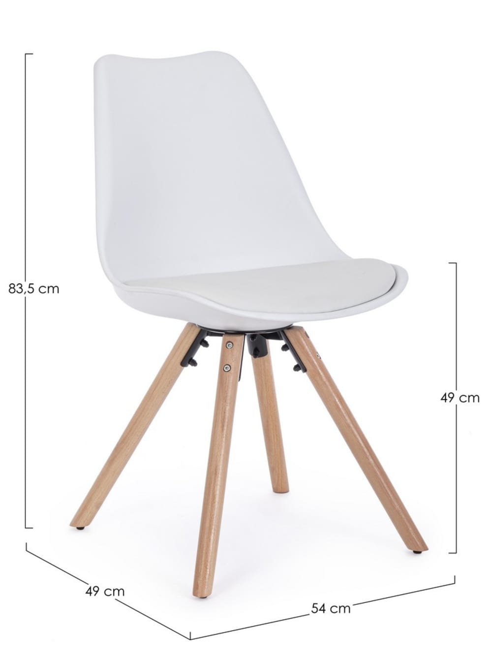 Set 4 Stühle Buche Weiß - Maisons Du Monde
