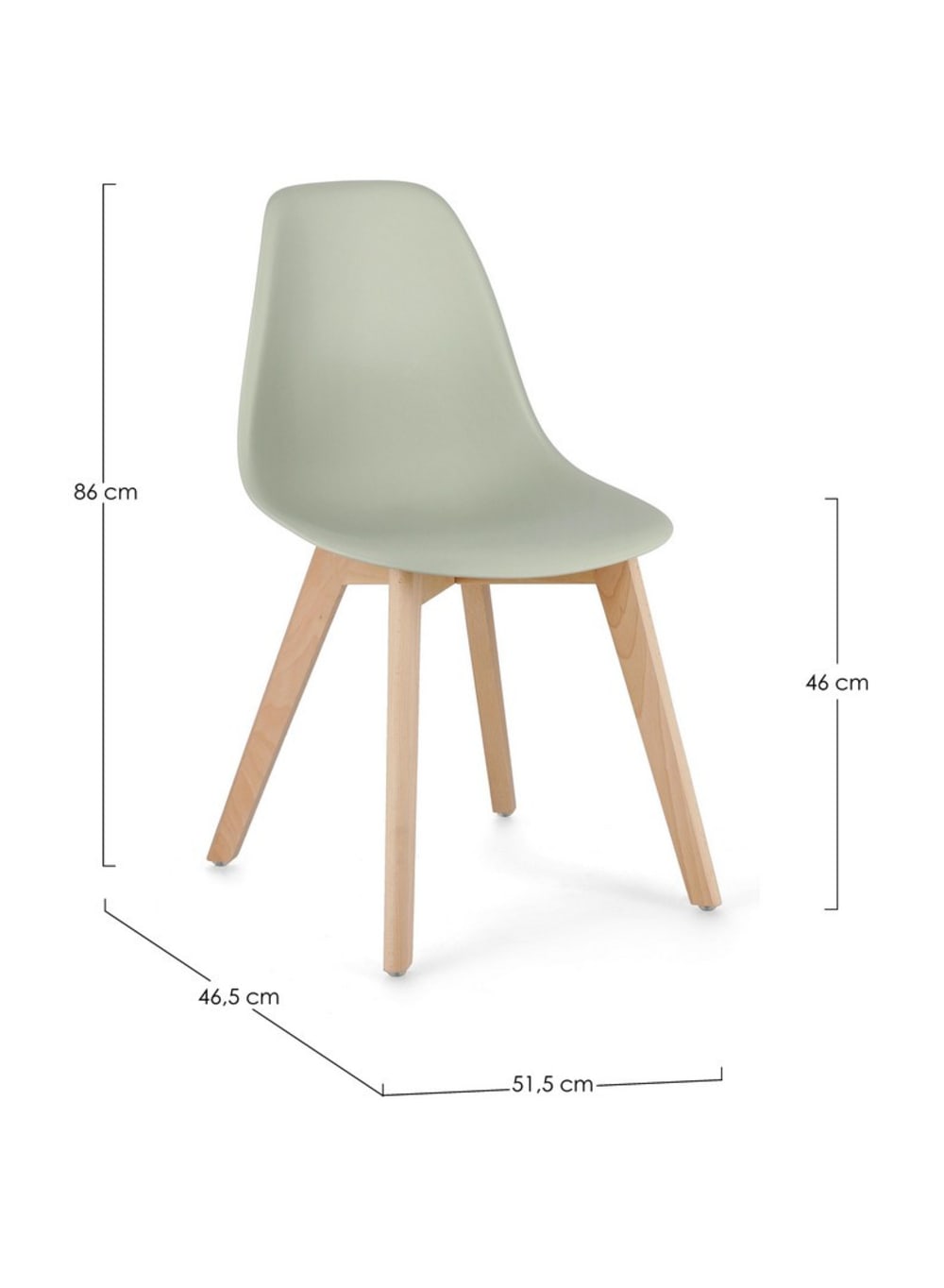 Set 6 Stühle Buche Grün - Maisons Du Monde